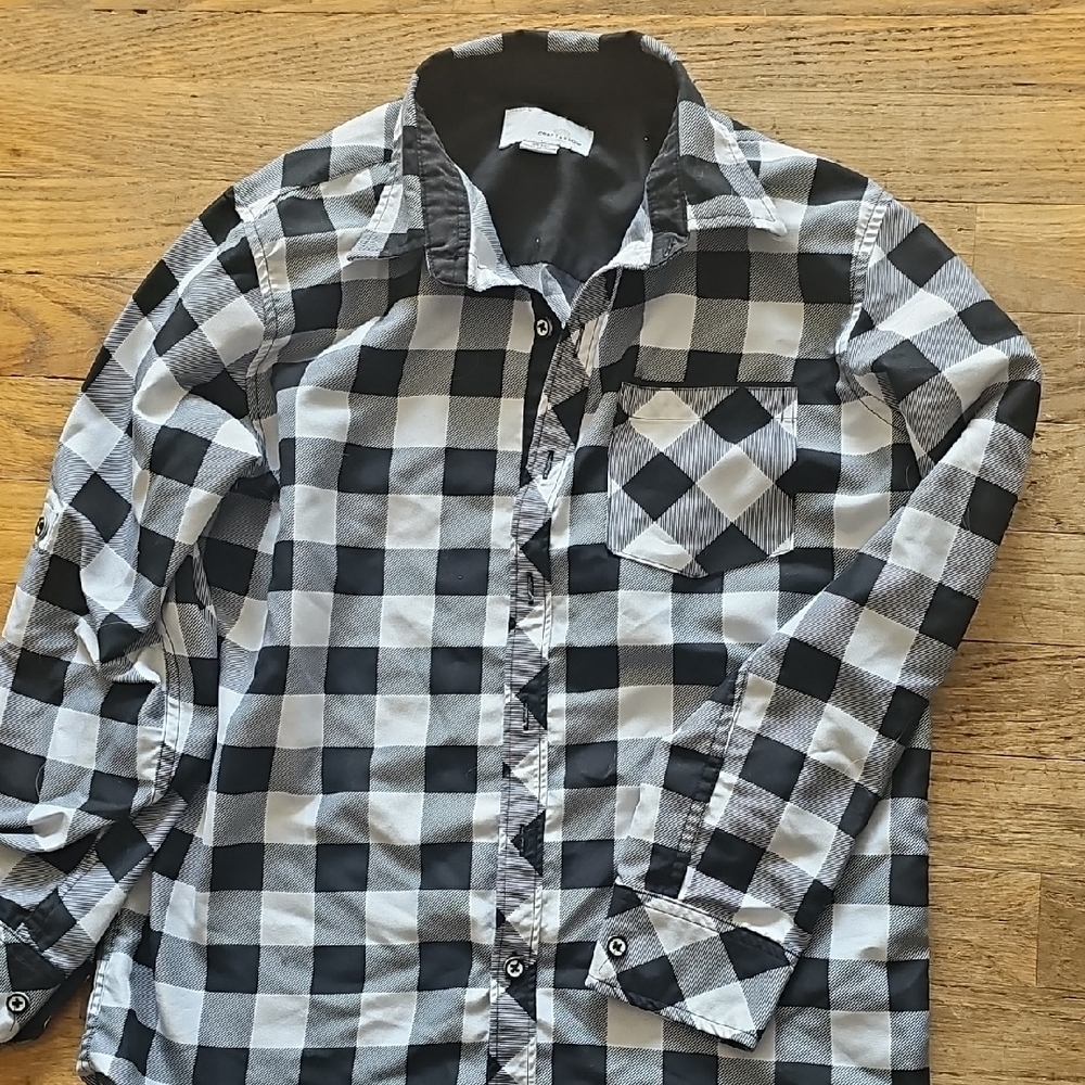 Craft + Flow Plaid Youth Button Up Shirt